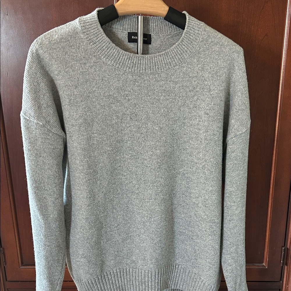 Richer Poorer Light Gray Crewneck Sweater